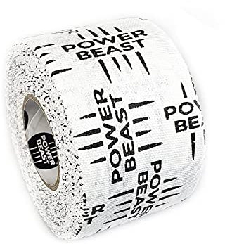 POWER BEAST Tape. Weight Lifting & Hook Grip Tape | Protégez Les Pouces et Les Doigts. Ruban adhésif Flexible Entraînement Cross Training, Callisthénie, Musculation | Il Mesure 3,8 cm x 9 m.