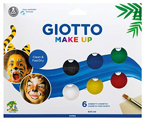 Giotto Set 6 Ombretti Colori Classici Trucchi per Bambini (FILA, 476200)