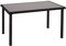 Mendler Poly-Rattan Tisch HWC-G19AM, Gartentisch Balkontisch, 120x75cm - schwarz