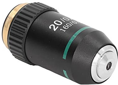 Lente Obiettivo Per Microscopio Acromatico 20X // Immagine Chiara // Protezione a Molla // Materiale in Ottone // Dimensioni Standard Internazionale // Per Microscopi Biologici