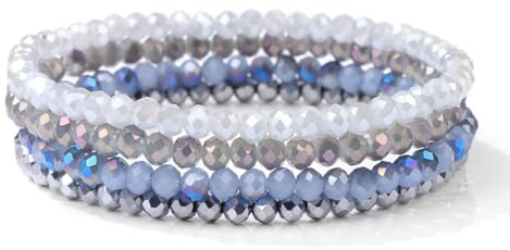 WEIZAIJY Bracelet élastique en perles de cristal pour femme, empilable, bohème, fait à la main, avec perles de verre colorées, bracelet élastique pour femmes et filles (Style C)