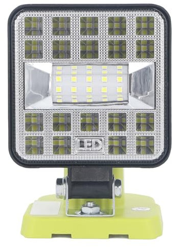 Greensen LED Worklight 1800Im for 18V Battery 29LED Portable Job Site Light Zinc Alloy Construction ABS 18V 14.4V 11 to 15W
