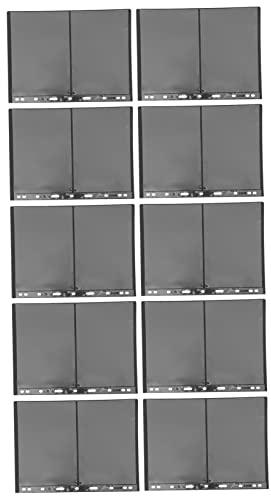 Homoyoyo 10pcs Standard Stamp Pages PVC Loose Leaf Collecting Pouches