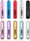 Juego de 10 Atomizador Perfume Recargable de 5 ml, Mini Atomizador Perfume con Ventana, Recargador de Perfume Portátiles para Bolsos, Vacaciones y Viajes en Avión