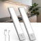 TANSOOL+ Lampe de Placard, USB-C Eclairage LED Rechargeable, Lampe Détecteur de Mouvement, Lampe LED sans Fil pour Armoire, Placard, Escalier (20cm, 2 Pièce)