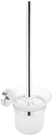 Comzantor Scopino Bagno Wc, Spazzolone Bagno Wc, Scopettino Scovolino Spazzolino Water, Spazzola Toilet, Portascopino Bianco Montaggio Parete, Wall Mounted Toilet Brush Supporto