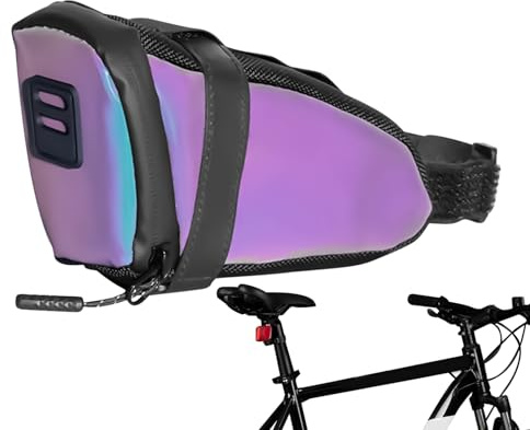 Jubilofex Fahrradtasche,Satteltasche Unter Dem Sattel | wasserdichte Fahrradtasche Für Täglichen Pendelverkehr Fitness Training Lange Touren Und Reparaturen In Keilform