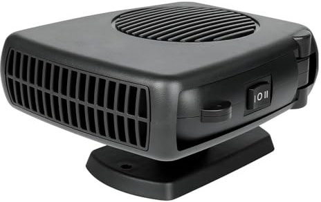 YUZINO Autoheizung 12V 200W, 2-in-1 Auto Heizlüfter Schnellheizung & Lüftung, 360° Windschutzscheibe Defroster Defogger mit Stecker in Zigarettenanzünder, für PKW Wohnmobil LKW Camper