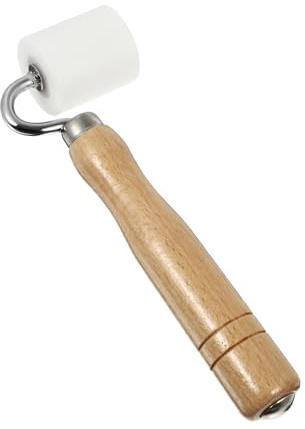 SEWACC Pression Plat pour Pose de Peint avec Manche Bois Solide de Couture Résistant pour Enduit et Linogravure Outil de Bricolage Ergonomique pour Décoration Murale