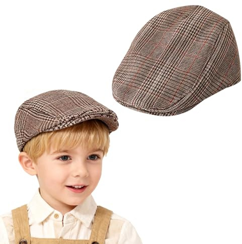 AffeGifts Berretto Piatto da Ragazzo per Ragazzi e Ragazze 2-4 Anni, Vintage Coppola per Bambino Artista Cappello Coppa Piatta per Bambini per Ogni Giorno Indossare Scuola Giocare Costume Vittoriano