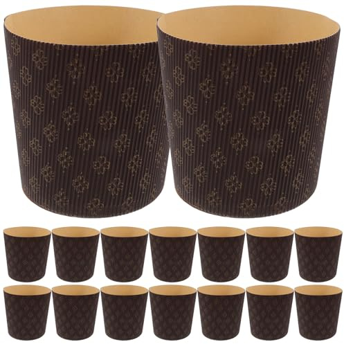 Generico Pirottini di Carta per Cupcake e Muffin Oleati, 25 Pezzi Formato 4 Pollici, Fodera Resistente al Grasso per Panificazione Casalinga e Feste
