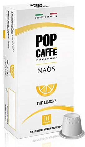 100 CAPSULE POP CAFFE' COMPATIBILI CON NESPRESSO THE' AL LIMONE