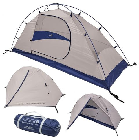 ALPS Mountaineering Uni – Erwachsene Lynx 1 Zelt, Grau/Marineblau, 1-Person