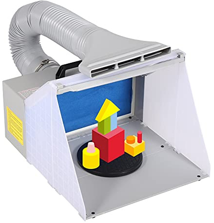 Airbrush Absauganlage, Lackierkabine Modellbau Airbrush Kabine Airbrush Zubehör Absauganlage Kabine Lackierung Filter für Sprühkabinen Airbrush-Lackierkabine zum Sprühen von Modellen Basteln
