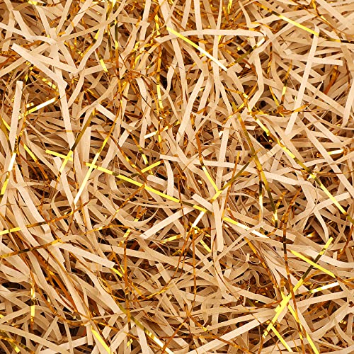Hifot 100 gramos Artículos de fiesta de empaquetado de relleno de papel de Kraft de papel triturado
