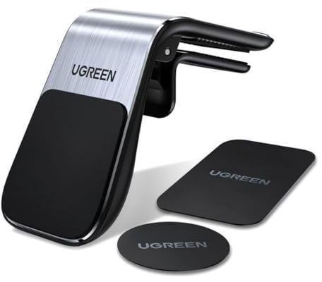 UGREEN Universelle magnetische Autohalterung, Handyhalterung für Lüftungsgitter mit Magnet, Schwarz