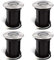 linovum 4x BORU Bodenlampe außen dimmbar IP67 230V mit LED GU10 Spot Strahler 6,5W neutralweiß - Gehwegbeleuchtung trittfest