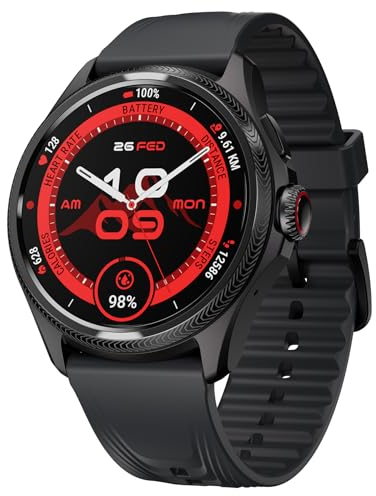 TicWatch Pro 5 Enduro Smartwatch da uomo 1,43 Android Wear OS Smart Watch 90 ore di batteria 110+ modalità di allenamento 7/24 frequenza cardiaca Salute 5ATM GPS Bussola Non compatibile con iPhone