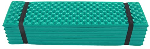 Almohadilla de Dormir Doble para Acampar, Keenso Colchoneta Plegable de Espuma Gruesa con Forma de Huevera, 186x57 cm, Suave y Aislante, Ideal para Camping, Senderismo y Viajes
