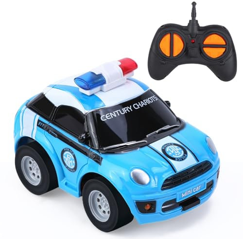 Thedttoy Remote Control Cars for 2-8 Years Old Boys, 2.4GHz Remote Control, Police Mini Rc Cars for Kids Toddlers, Easter Gifts Birthday Present for Age 2 3 4 5 6 7 Year Old Baby Girl Boy