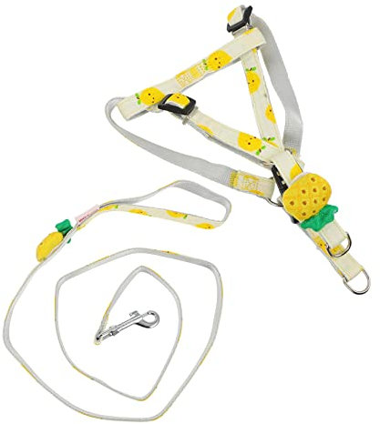 BESPORTBLE Fruchtige Hundeleine Mit Verstellbarem Design Atmungsaktive Hundetraktionsleine Für Kleine Mittelgroße Hunde Für Und Outdoor-aktivitäten Gelbes Ananas-Muster