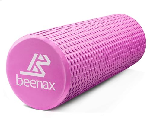 Beenax Foam Roller - Deep Tissue Massage, Trigger Point Sports Massager | Trigger Point, Myofascial Release, Muscle Recovery, Back, Calves, Hamstrings, Glutes, Fitness, Yoga, Pilates, Physio & Rehab