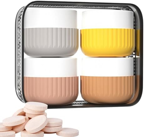 Flaconi Portatili Per Shampoo Da Viaggio,Piccoli Contenitori Cosmetici Ricaricabili Da Viaggio 4 Pezzi - Versatili 50ml per Crema Viso, Lozione, Detergente e Cosmetici