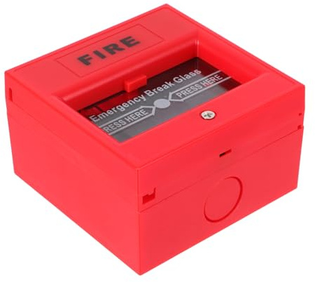 LOLIPPYY Estación de Alarma de Emergencia Manual Botón de Llamada Reiniciable, Interruptor de Plástico Rojo para Situaciones de Emergencia y Sistemas de Alarma contra Incendios