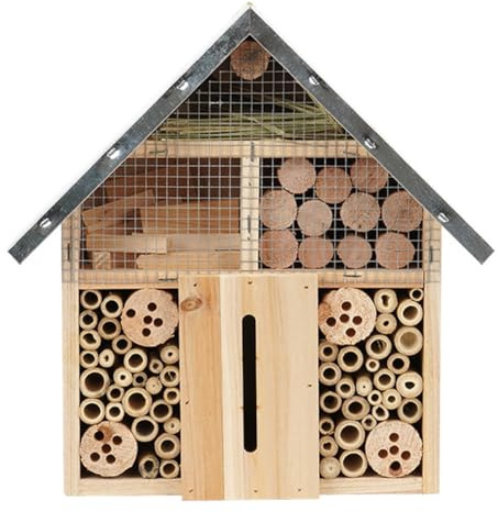 Osmond Wood Insect Hotel Natural Wood Insect House Bee Butterfly Ladybug Garden Shelter Garden Decor