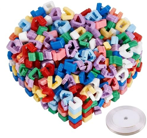 300Pcs Balloon Tie Tool, Balloon Arch Clips and Balloon Tying Tool, Balloon Clips with White Ribbon for Event Decorations, Party Planning Supplies and Celebration Arrangements