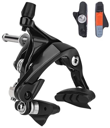 Aoresac Road Bike Bromsok Cykel Fälgbromsar Cykel Bromsok 700C Dual Pivot Aluminiumlegering Snabbrespons med Högspänningsfjädrar för Landsvägscykling (Enkel fram med bromsbelägg av aluminium)