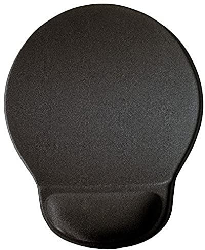Mouse Mat with Gel Wrist Support in Anthracite Grey, 230 x 260mm, Pack of 1, Mouse Pad That Provides Comfortable Wrist Support