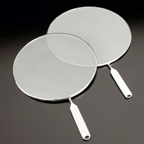 Metaltex Paraspruzzi Fritto in Stagno, Argento, 21 cm, 206121