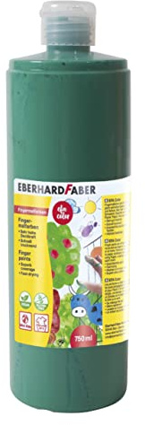 Eberhard Faber 578963 Finger Paint in Bottle 750 ml Permanent Green
