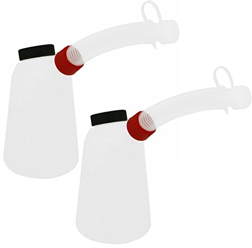 2x Yato Ölkanne 1 Liter Behälter flexiblen Ausgießer Füllkanne Kanne zwei Set