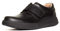 Clarks Men's Un Abode Strap Loafers, Black Black Leather, 12 UK