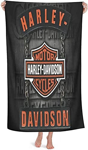 NICHIYOBI Ha-rley D-avi-dson Strandtücher,3D-Digitaldruck Badetücher,modischer Auftritt,Reisetuch,Weich und lichtbeständig (1,150cmx200cm)
