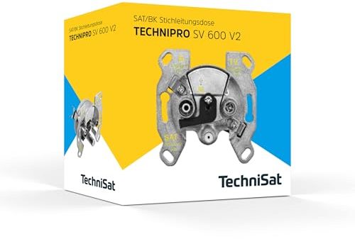 TechniSat TECHNIPRO SV 600 V2 - Antennendose für Sat, TV, Radio (Sat-Stichdose mit Diode im Sat-Anschluss)