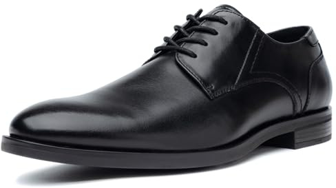 Mens Formal Oxford Dress Shoes, Lace Up Business Derby Shoes with Comfortable Lining Black