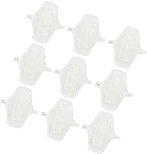 PERSELOSO Assorbenti Igienici Lavabili Impermeabili 9 Pezzi da 180 Mm, Dischetti di Cotone Riutilizzabili Bottone, Fodera per Mutande, per Viaggi e Uso Quotidiano Femminile