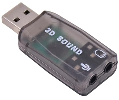 Scheda audio stereo USB - Adattatore audio esterno con TRRS, scheda audio stereo per cuffie | Compatibile con PC e laptop