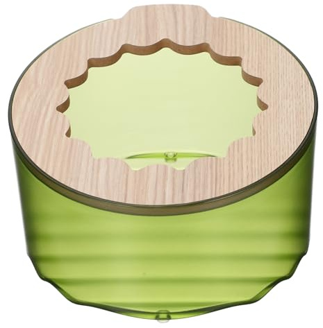 CVUTOVO Cuenca De Baño De Arena para Hámster Casa De Baño Transparente Inodoro para Ratas Escondite para Hámsteres Lavabo para Ratas