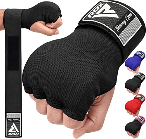 RDX Gel Innenhandschuhe Boxen MMA Muay Thai Training, Elastisch Boxbandagen 100cm Lang Handgelenkbandagen, Kampfsport Sparring Handbandagen Inner Boxing Gloves Punchingbälle Punchinghandschuhe