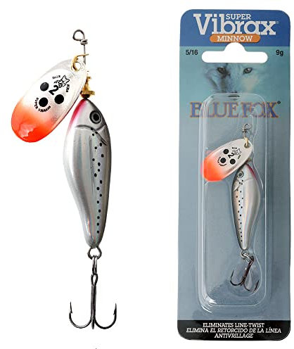 Spinner Blue Fox VIBRAX Minnow SUPER 9G - 9, per Unit, S, N°2, N°8