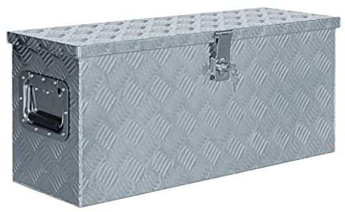 vidaXL Aluminiumkiste 76,5x26,5x33cm Alu Box Koffer Werkzeugbox Transportkiste
