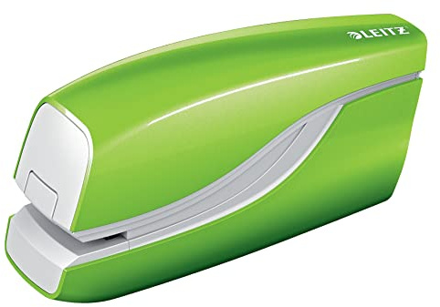 Leitz WOW Elhäftare, 10 ark, batteridriven, grön, 55661054