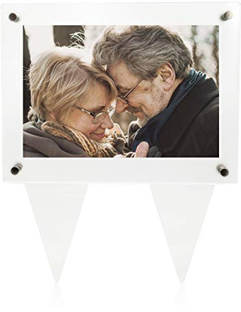 Suaific Cornice impermeabile per tomba, 12,7 x 17,8 cm, in acrilico, per esterni, cimitero, decorazioni da giardino