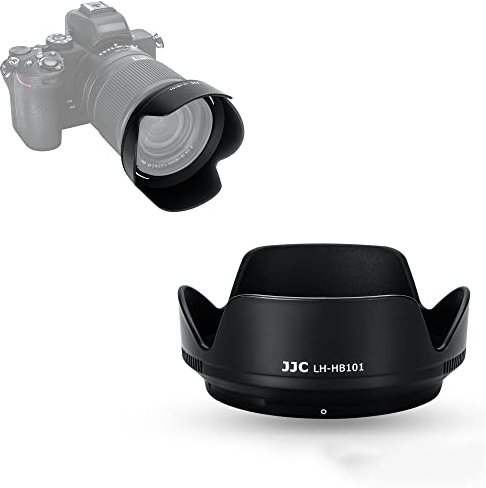 JJC HB-101 Gegenlichtblende, Ersetzt Nikon Streulichtblende HB-101 für Nikon NIKKOR Z DX 18-140mm f/3.5-6.3 VR Objektiv Sonnenblende bei Nikon Z50 Zfc DSLR Kamera Fotofotografie