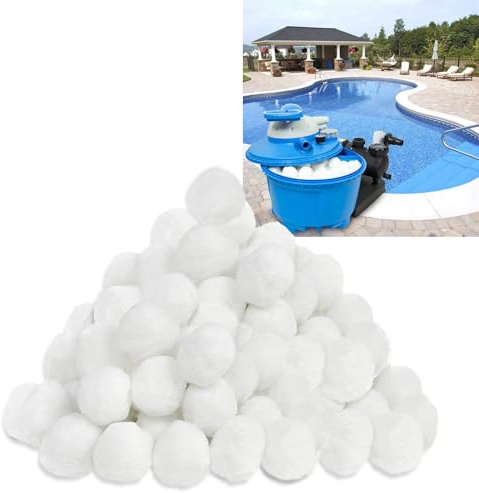 YUENFONG filterbollar pool för sandfilteranläggningar, filterbollar för sandfilterpump pool akvarium, 1 400 g