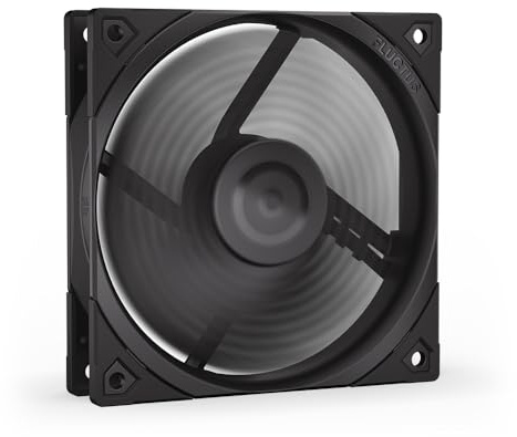 ENDORFY Fluctus 120 PWM – 120mm PC case fan, High airflow, FDB bearing, PWM control, 4-pin connector, Black